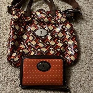 Fossil purse and wallet